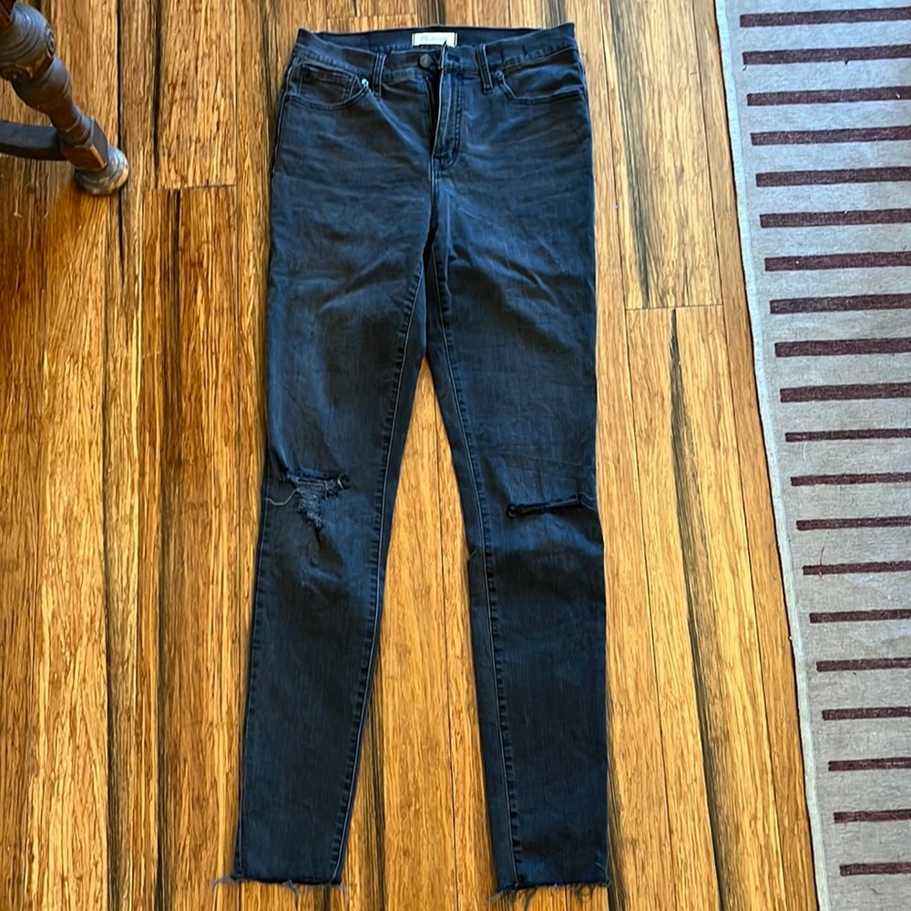 Madewell TALLER 9inch high rise skinny